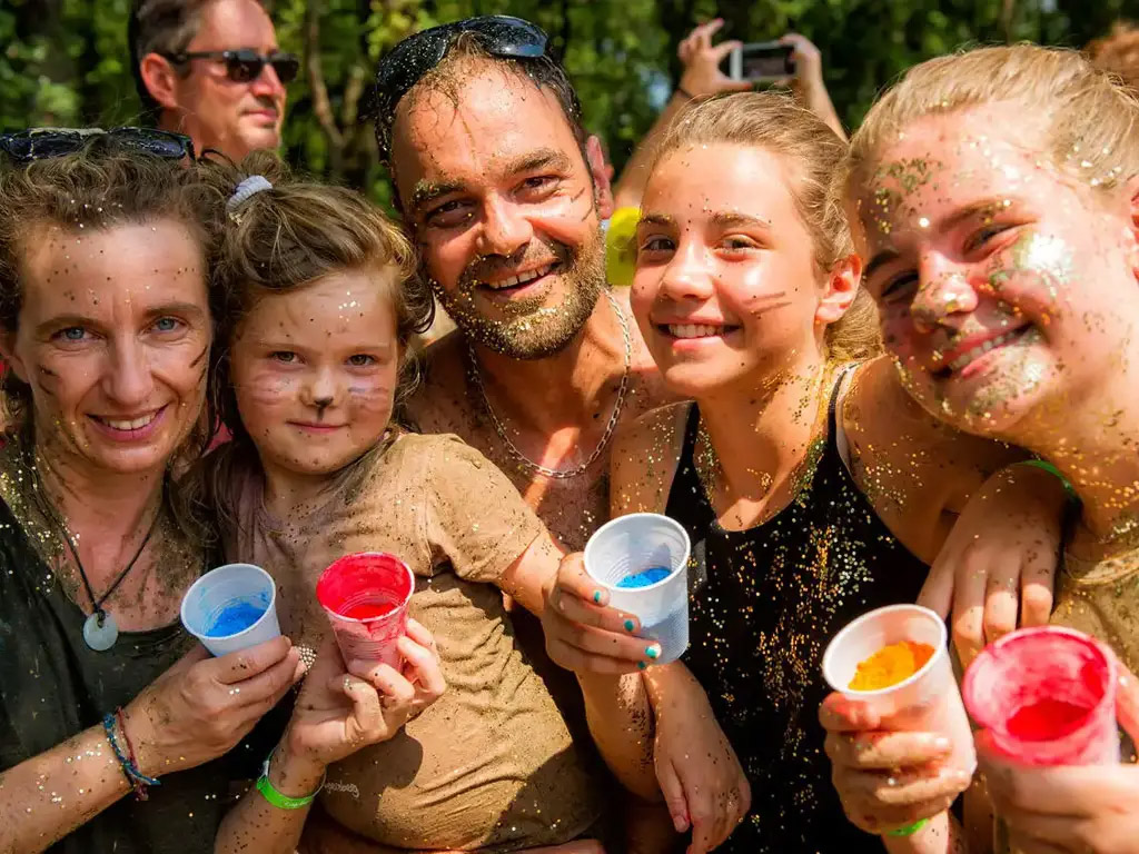 Kinderen op een franse kindercamping