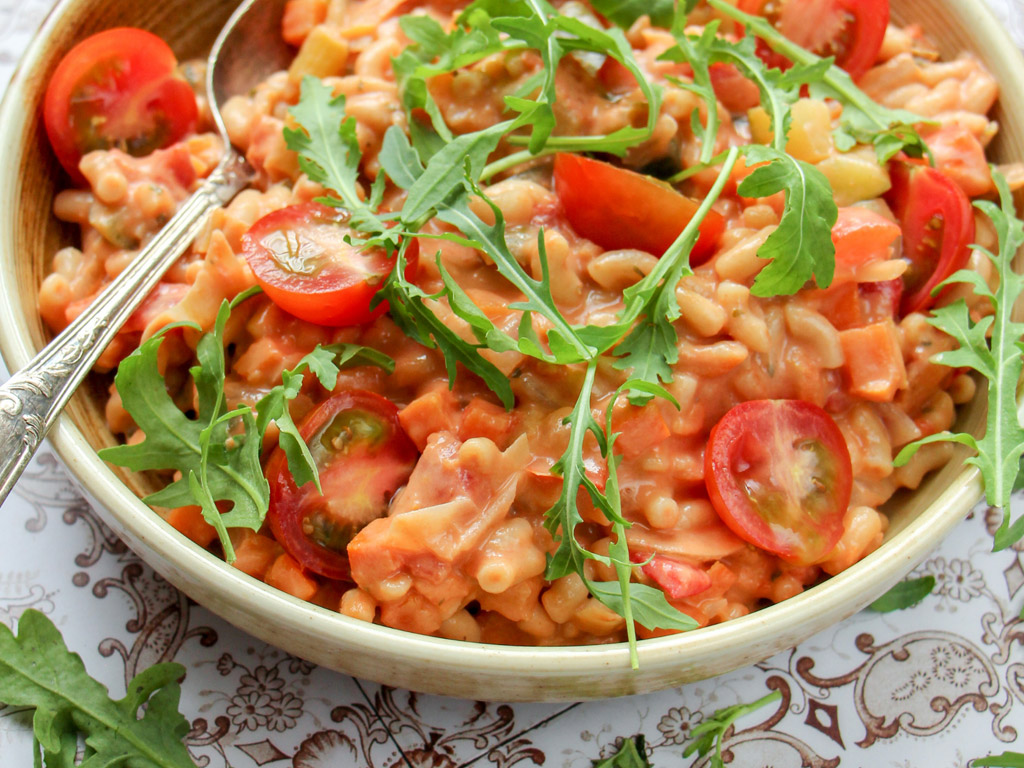 Vegetarische gerechten voor op de camping